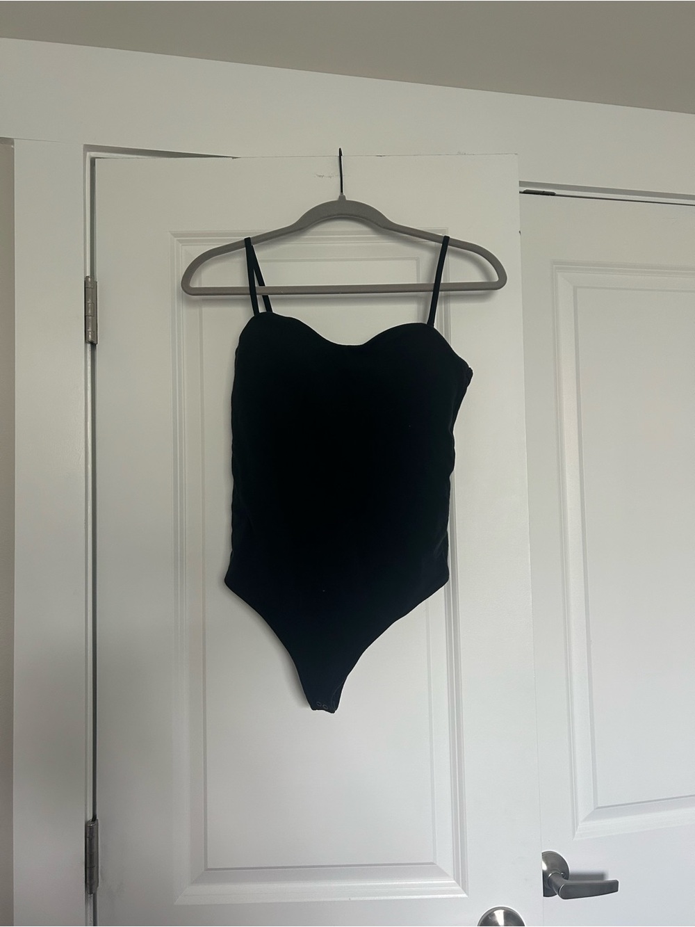 Abercrombie & Fitch Black Braless Bodysuit